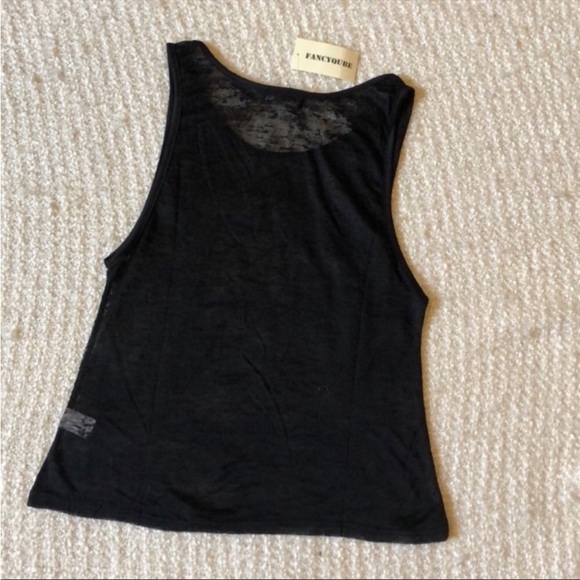 ❤️ BOUTIQUE WOMENS SIZE SMALL BLACK BURNOUT MUSCLE TANK - Picture 14 of 15